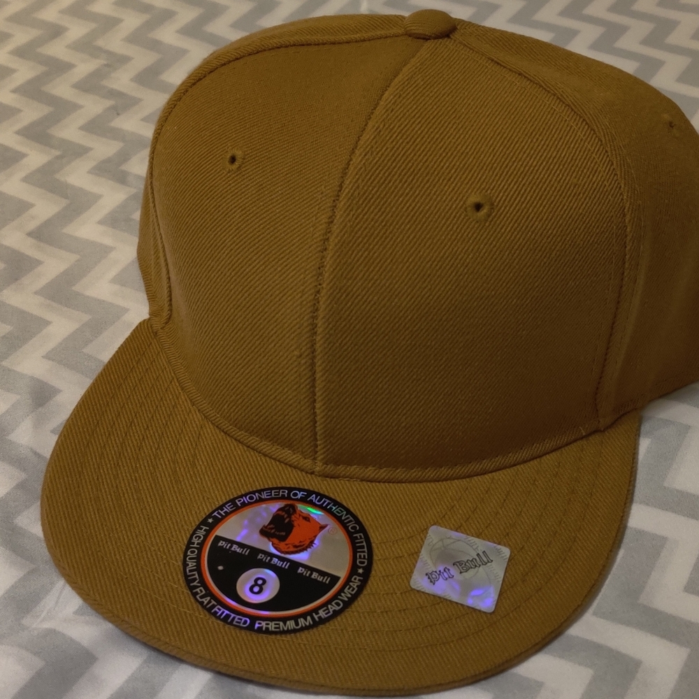Pit Bull, nubuck, flatbill, fitted baseball cap